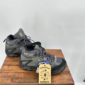 Rockrooster Mens Hiking Boots Grey Waterproof HydroGuard Suede Trail Shoes‎